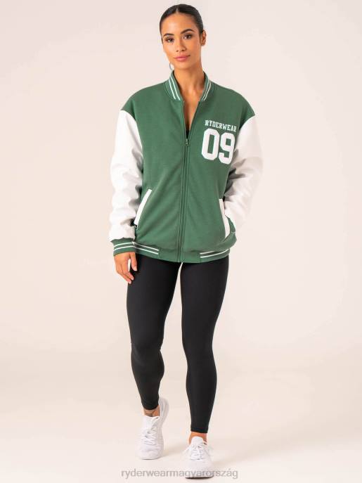 ruházat Ryderwear egyetemi bomber dzseki zöld/vanília nők B48F759