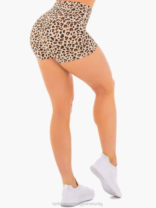 ruházat Ryderwear alkalmazkodni a magas derekú scrunch shortokhoz meztelen leopárd nők B48F697