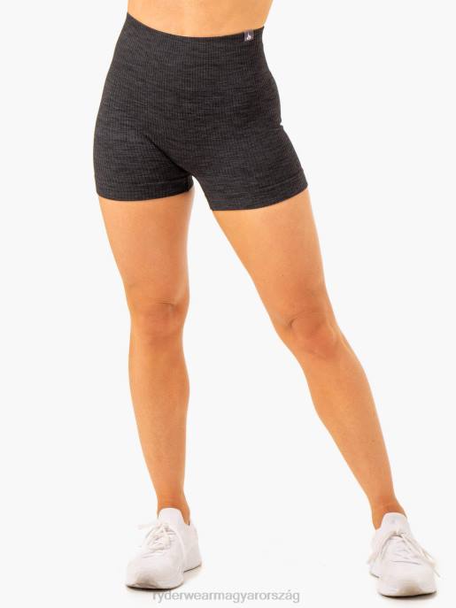 ruházat Ryderwear bordás varrat nélküli rövidnadrág fekete márga nők B48F612