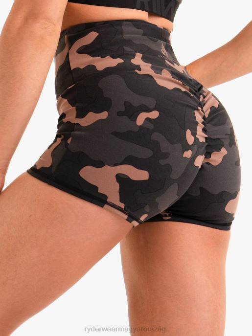 ruházat Ryderwear camo scrunch bum short camo nők B48F739