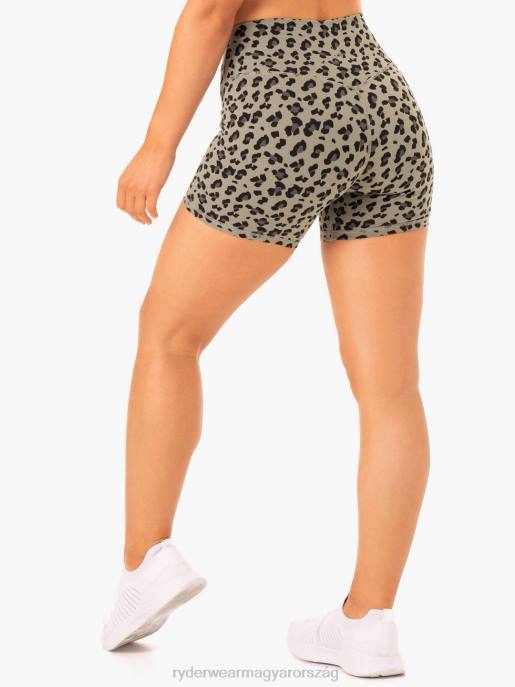 ruházat Ryderwear hibrid középhosszú rövidnadrág khaki leopárd nők B48F646