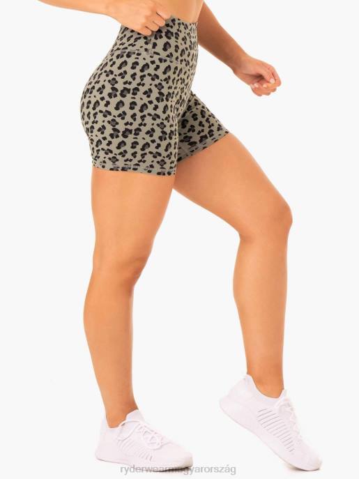 ruházat Ryderwear hibrid középhosszú rövidnadrág khaki leopárd nők B48F646