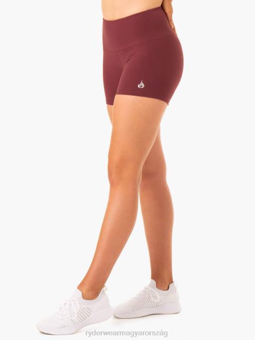 ruházat Ryderwear kapcsos crunch bum booty rövidnadrág Burgundia nők B48F667