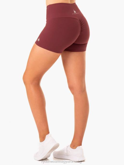 ruházat Ryderwear kapcsos crunch bum booty rövidnadrág Burgundia nők B48F667