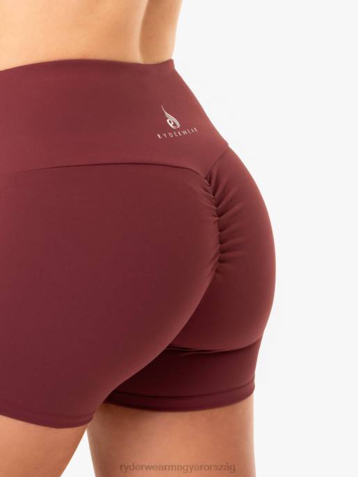 ruházat Ryderwear kapcsos crunch bum booty rövidnadrág Burgundia nők B48F667