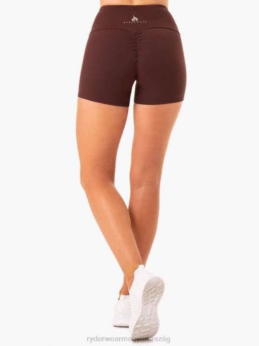 ruházat Ryderwear kapcsos crunch bum booty rövidnadrág csokoládé nők B48F666