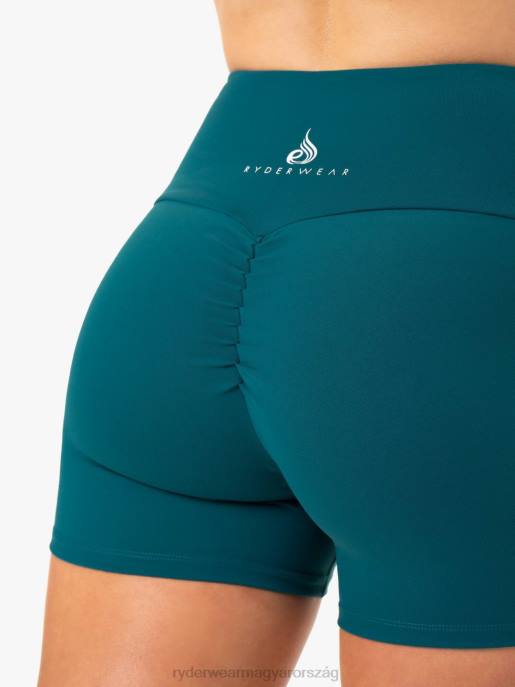 ruházat Ryderwear kapcsos crunch bum booty rövidnadrág smaragd nők B48F669