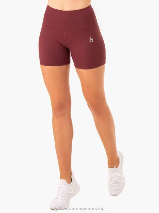 ruházat Ryderwear kapcsos scrunch bum közepes hosszúságú rövidnadrág Burgundia nők B48F675