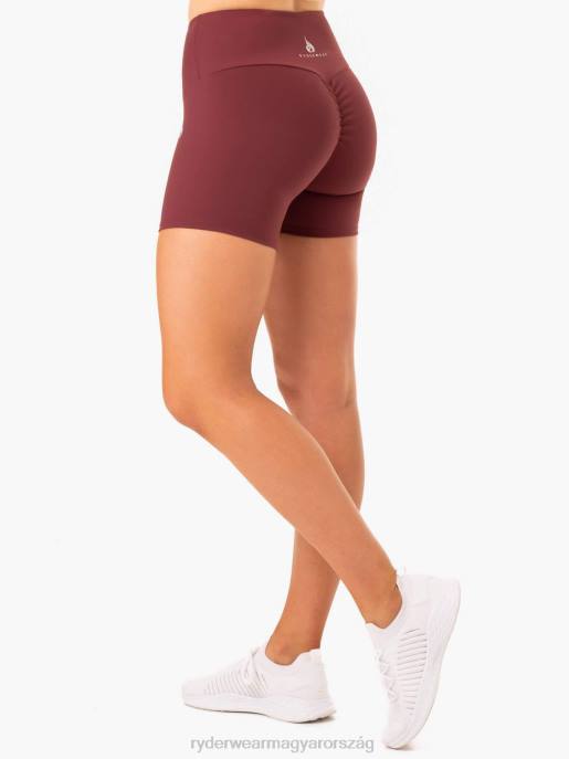 ruházat Ryderwear kapcsos scrunch bum közepes hosszúságú rövidnadrág Burgundia nők B48F675