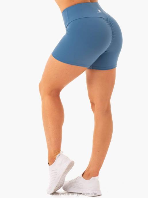 ruházat Ryderwear kapcsos scrunch bum közepes hosszúságú rövidnadrág acél kék nők B48F690