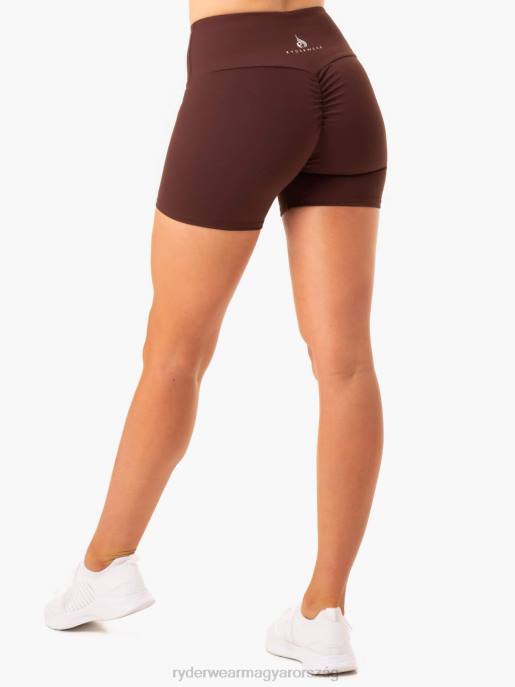 ruházat Ryderwear kapcsos scrunch bum közepes hosszúságú rövidnadrág csokoládé nők B48F674