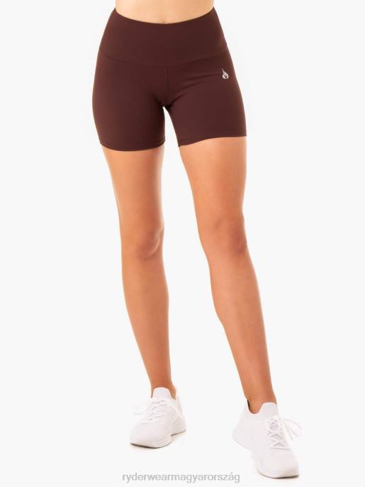 ruházat Ryderwear kapcsos scrunch bum közepes hosszúságú rövidnadrág csokoládé nők B48F674