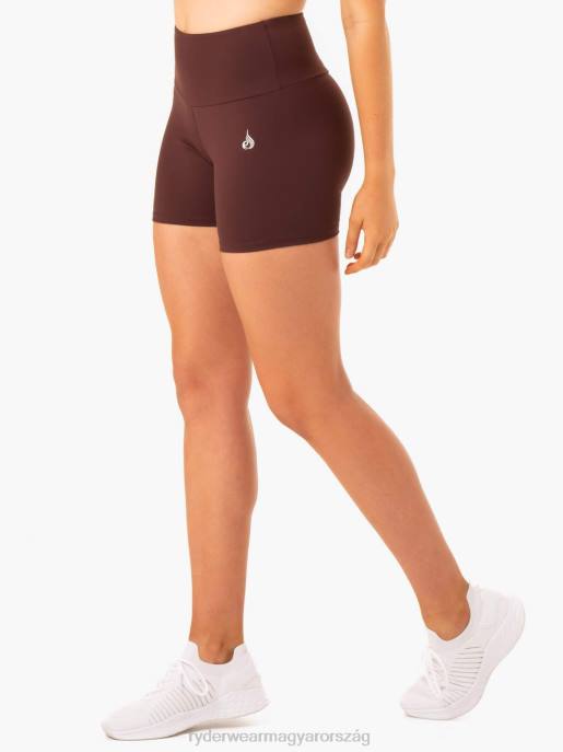 ruházat Ryderwear kapcsos scrunch bum közepes hosszúságú rövidnadrág csokoládé nők B48F674