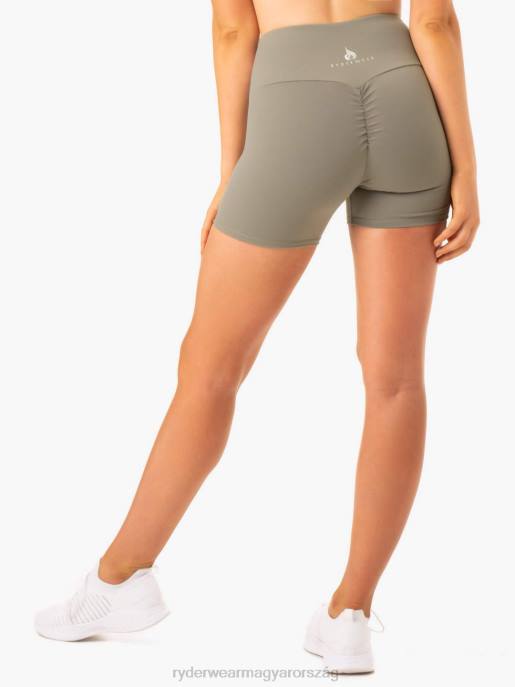 ruházat Ryderwear kapcsos scrunch bum közepes hosszúságú rövidnadrág khaki nők B48F673