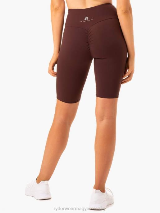 ruházat Ryderwear kapcsos scrunch bum kerékpáros rövidnadrág csokoládé nők B48F685
