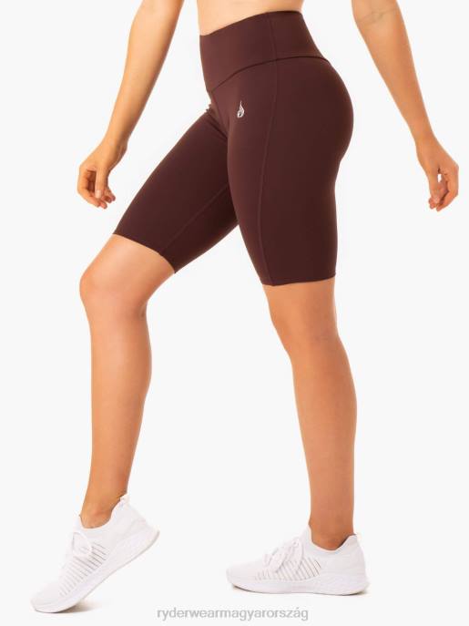 ruházat Ryderwear kapcsos scrunch bum kerékpáros rövidnadrág csokoládé nők B48F685