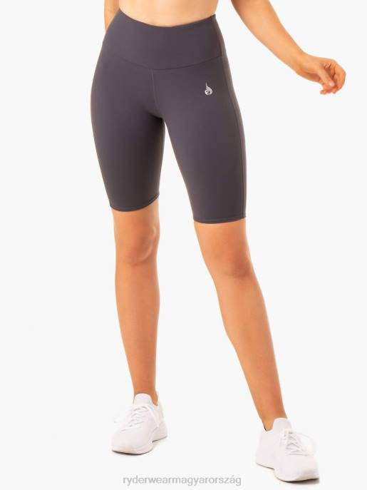 ruházat Ryderwear kapcsos scrunch bum kerékpáros rövidnadrág faszén nők B48F680