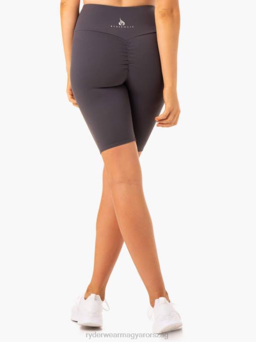 ruházat Ryderwear kapcsos scrunch bum kerékpáros rövidnadrág faszén nők B48F680