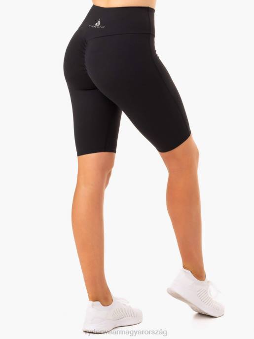 ruházat Ryderwear kapcsos scrunch bum kerékpáros rövidnadrág fekete nők B48F726