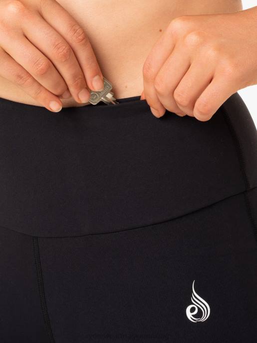 ruházat Ryderwear kapcsos scrunch bum kerékpáros rövidnadrág fekete nők B48F726