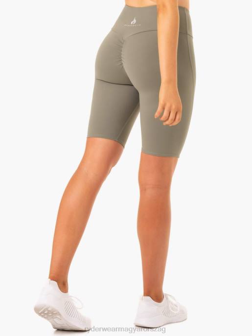 ruházat Ryderwear kapcsos scrunch bum kerékpáros rövidnadrág khaki nők B48F684
