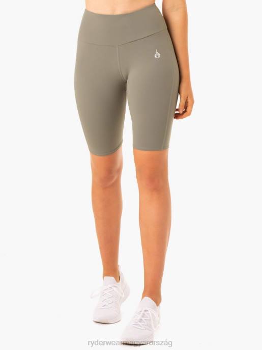 ruházat Ryderwear kapcsos scrunch bum kerékpáros rövidnadrág khaki nők B48F684