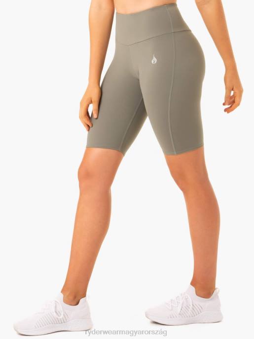 ruházat Ryderwear kapcsos scrunch bum kerékpáros rövidnadrág khaki nők B48F684