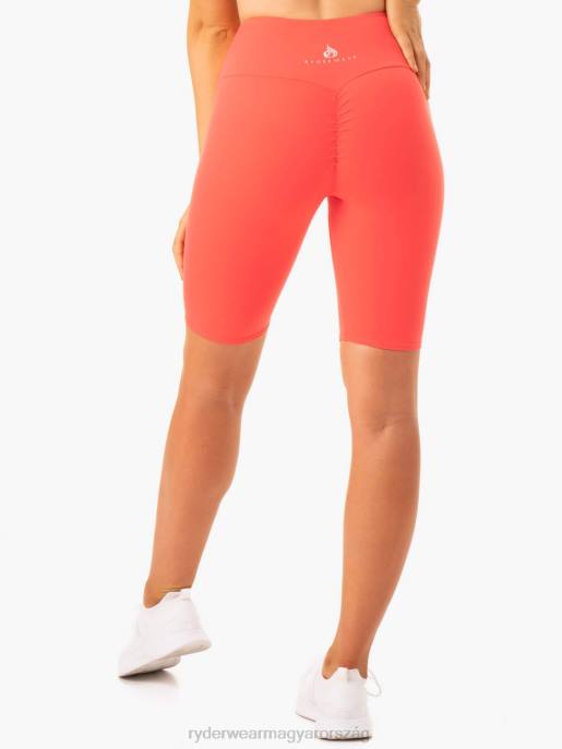 ruházat Ryderwear kapcsos scrunch bum kerékpáros rövidnadrág korall nők B48F681