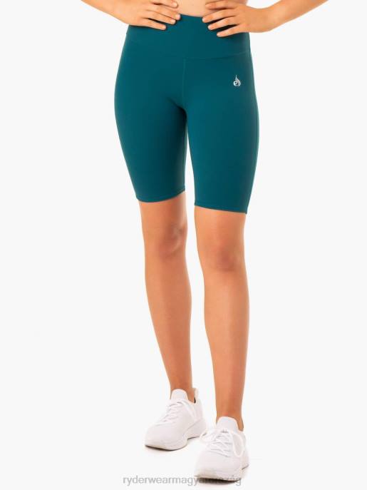 ruházat Ryderwear kapcsos scrunch bum kerékpáros rövidnadrág smaragd nők B48F682
