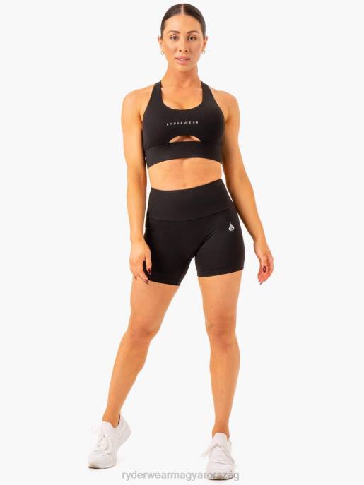 ruházat Ryderwear létfontosságú középhosszú scrunch rövidnadrág fekete nők B48F622
