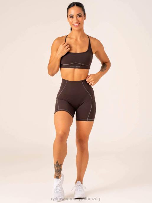 ruházat Ryderwear magas derekú rövidnadrág csokoládé nők B48F550