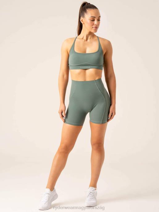 ruházat Ryderwear magas derekú rövidnadrág zsálya nők B48F549