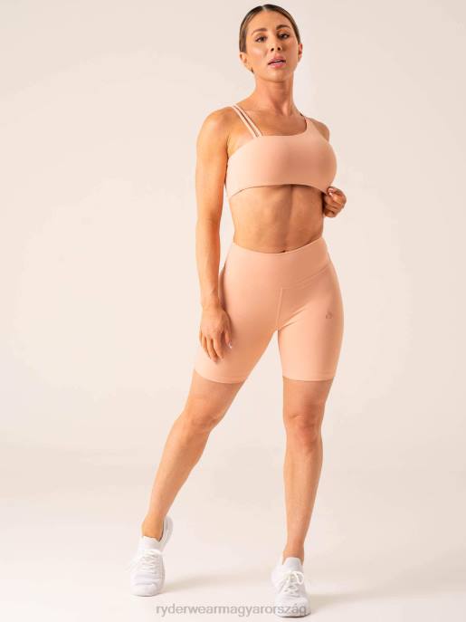 ruházat Ryderwear megállíthatatlan magas derekú scrunch rövidnadrág őszibarack nők B48F564