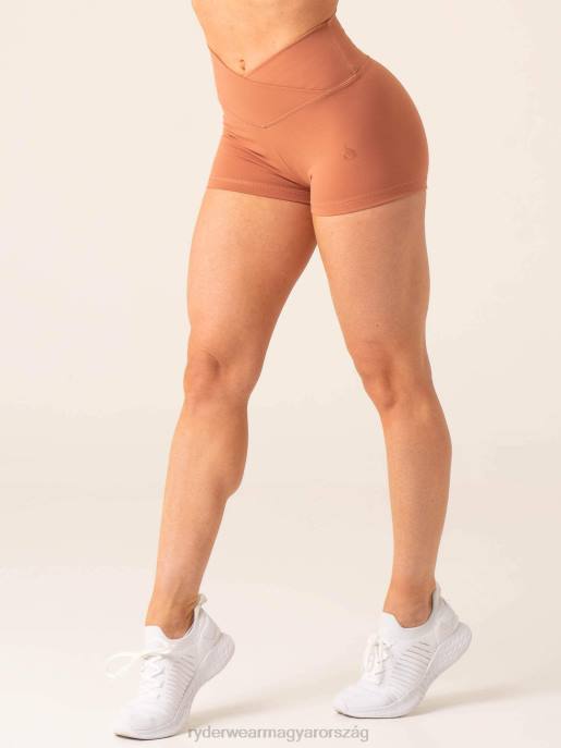 ruházat Ryderwear momentum cross over scrunch booty shorts agyag nők B48F577