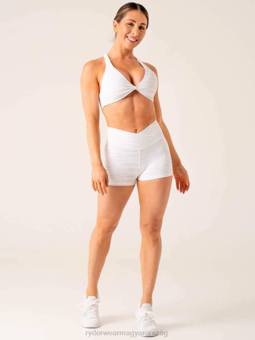 ruházat Ryderwear momentum cross over scrunch booty shorts hószürke márga nők B48F576