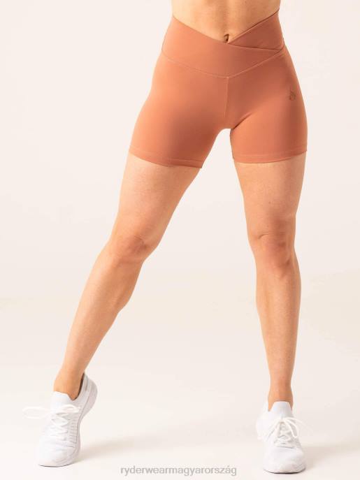 ruházat Ryderwear momentum cross over scrunch shorts agyag nők B48F579