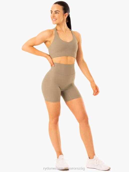 ruházat Ryderwear nkd finomít magas derekú rövidnadrág khaki nők B48F608