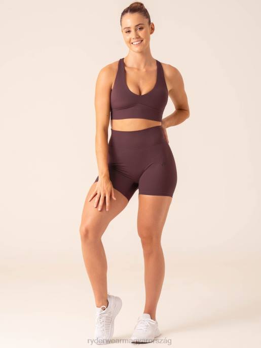 ruházat Ryderwear nkd magas derekú scrunch rövidnadrág szilva nők B48F538