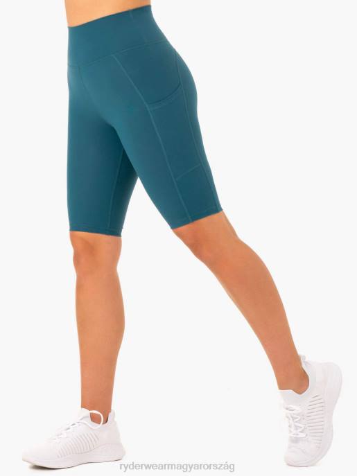 ruházat Ryderwear reset magas derekú pocket bike rövidnadrág a zöldeskék nők B48F614