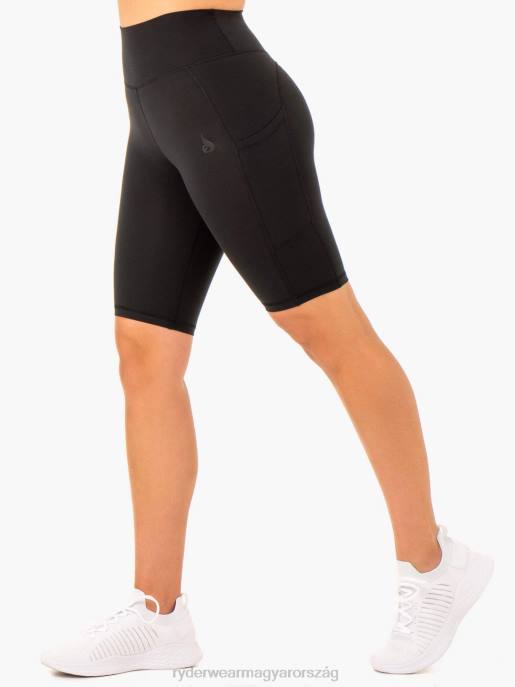ruházat Ryderwear reset magas derekú pocket bike rövidnadrág fekete nők B48F615