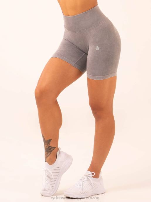 ruházat Ryderwear stonewash scrunch varrat nélküli rövidnadrág szürke kőmosás nők B48F523