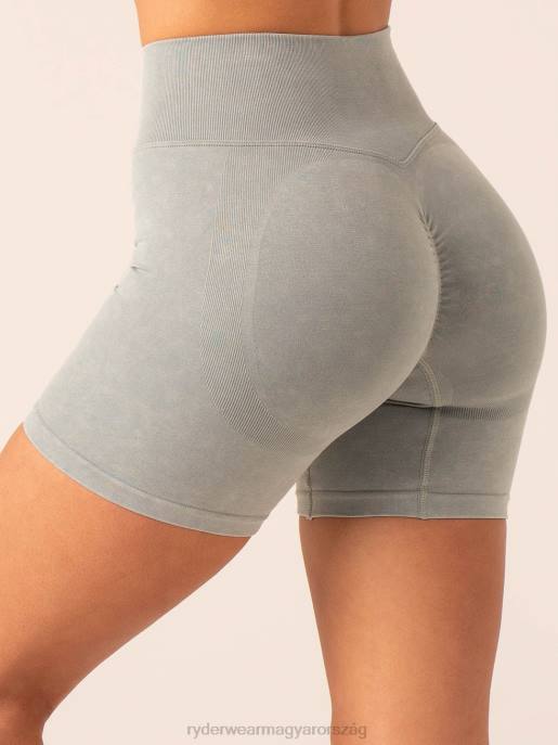 ruházat Ryderwear stonewash scrunch varrat nélküli rövidnadrág zsálya kőmosó nők B48F522