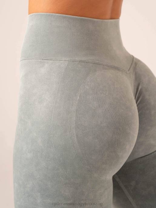 ruházat Ryderwear stonewash scrunch varrat nélküli rövidnadrág zsálya kőmosó nők B48F522