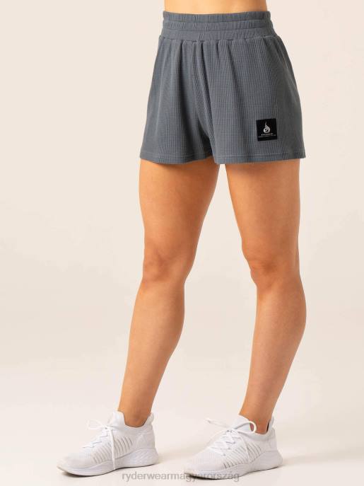 ruházat Ryderwear wwaffle társalgó rövidnadrág acél kék nők B48F561