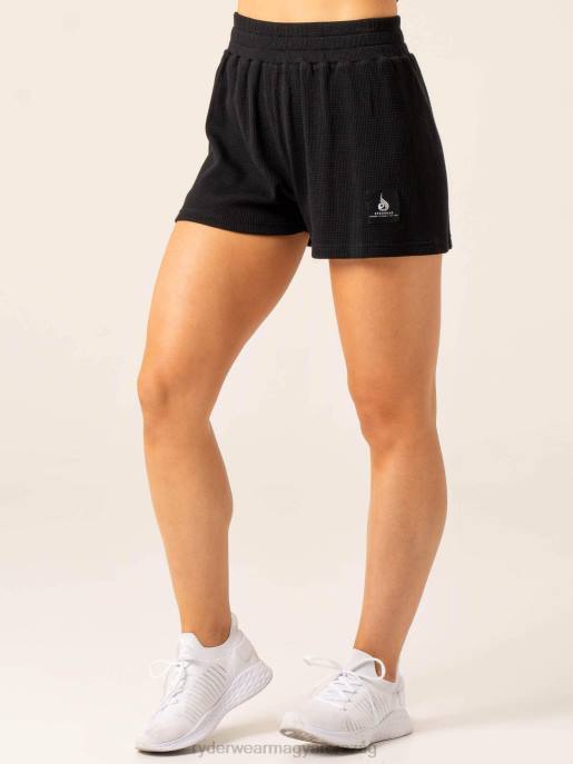 ruházat Ryderwear wwaffle társalgó rövidnadrág fekete nők B48F563