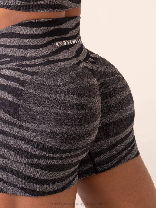 ruházat Ryderwear zebra varrat nélküli rövidnadrág szürke márga/fekete zebra nők B48F537
