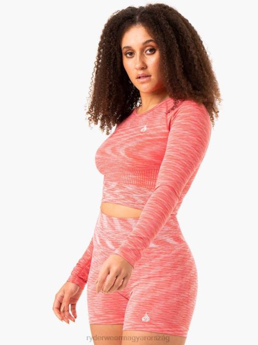 ruházat Ryderwear Evolve varrás nélküli hosszú ujjú felső korall nők B48F965