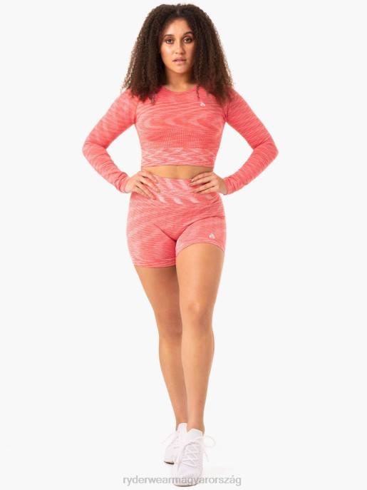 ruházat Ryderwear Evolve varrás nélküli hosszú ujjú felső korall nők B48F965