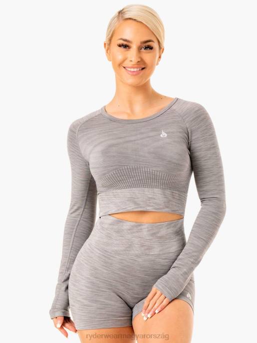 ruházat Ryderwear Evolve varrás nélküli hosszú ujjú felső szürke nők B48F966