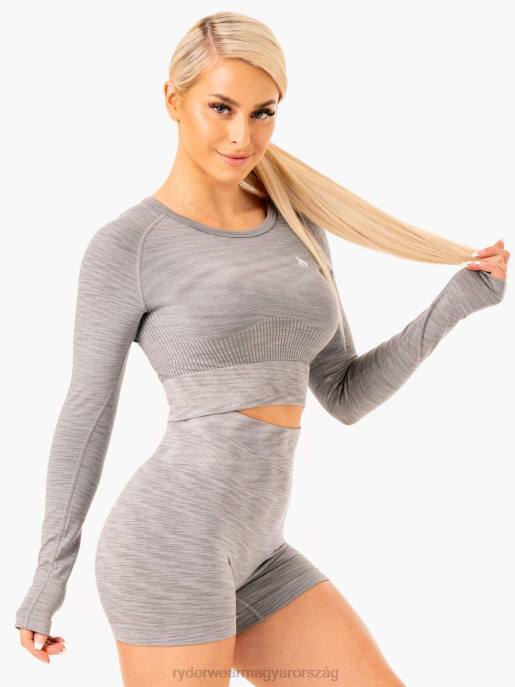 ruházat Ryderwear Evolve varrás nélküli hosszú ujjú felső szürke nők B48F966